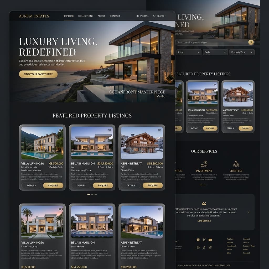 Luxury Real Estate Portal